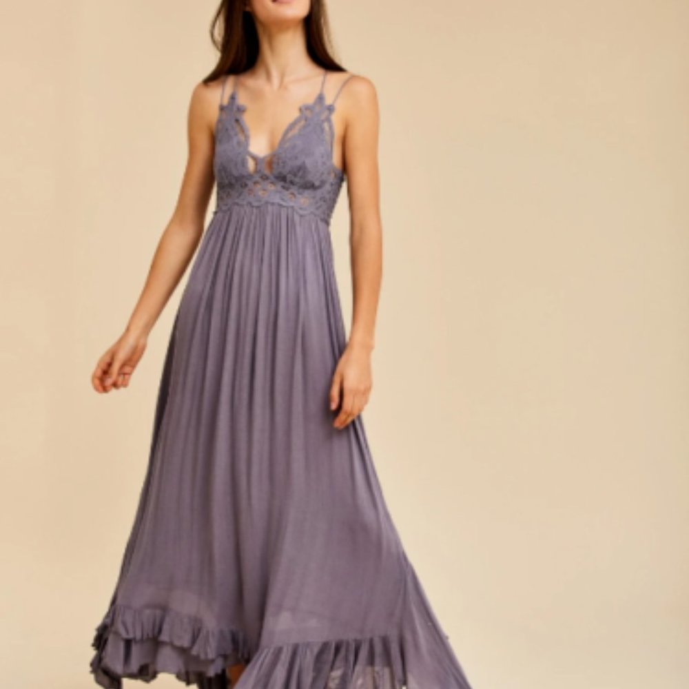 Free People Fp One "Adella" Slip Crochet Dress S